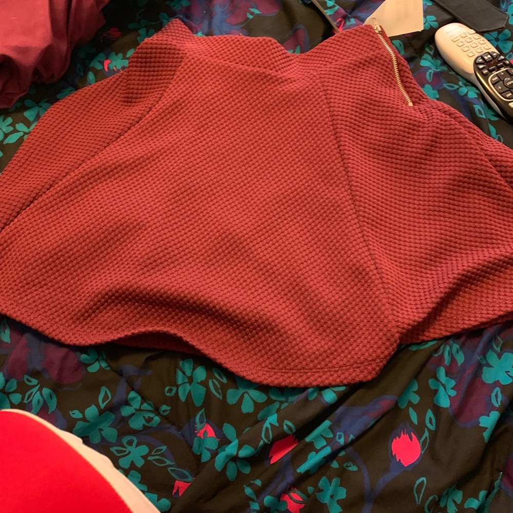 Red skirt